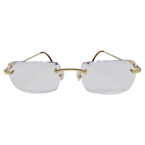 cartier transparent glasses|cartier eyeglasses rimless.